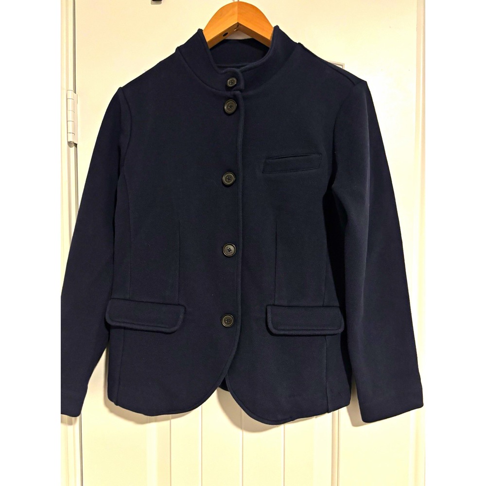 Banana Republic Womens Navy Button Front Blazer MP Careercore classiccore